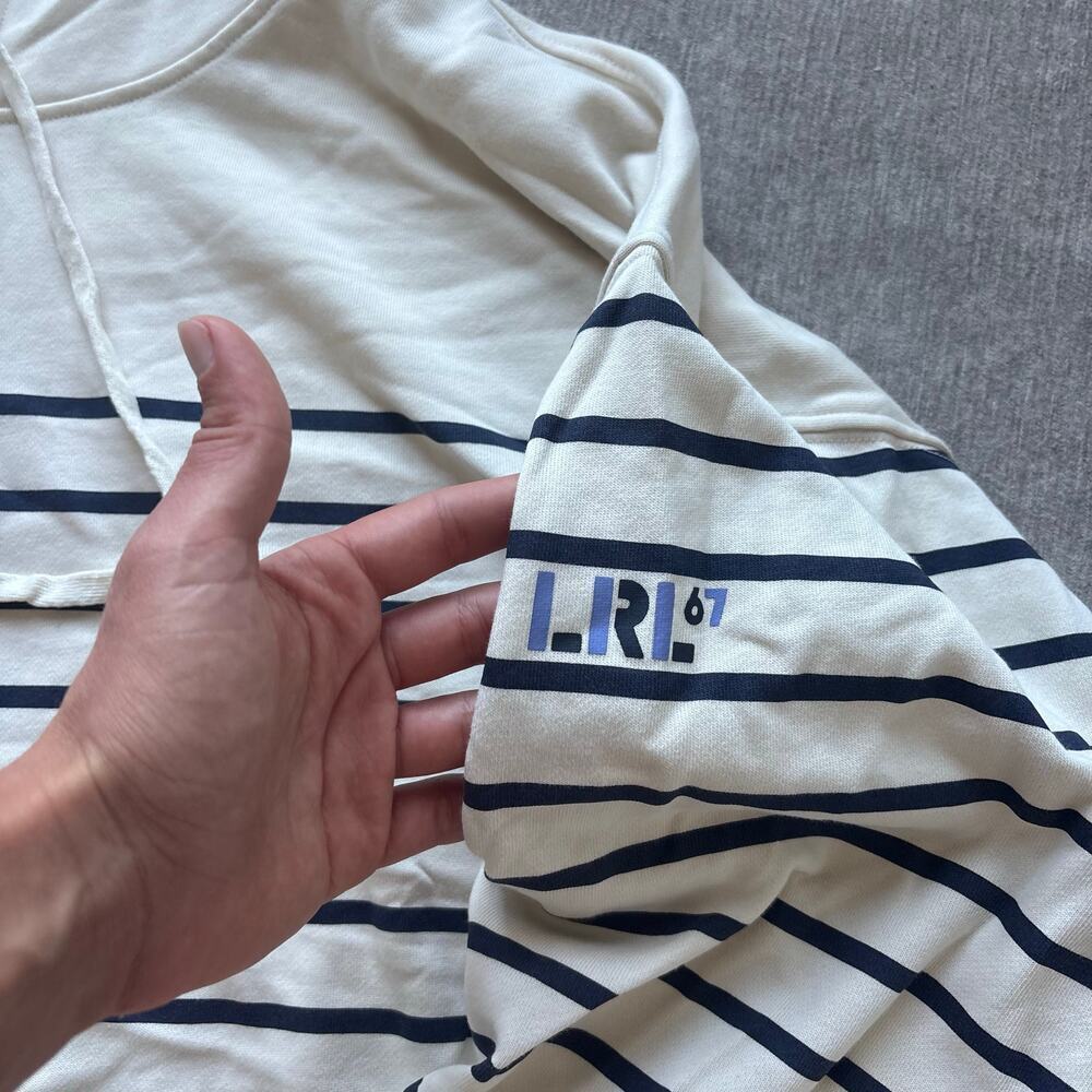 Ralph Lauren Striped Cotton Hoodie Sweater